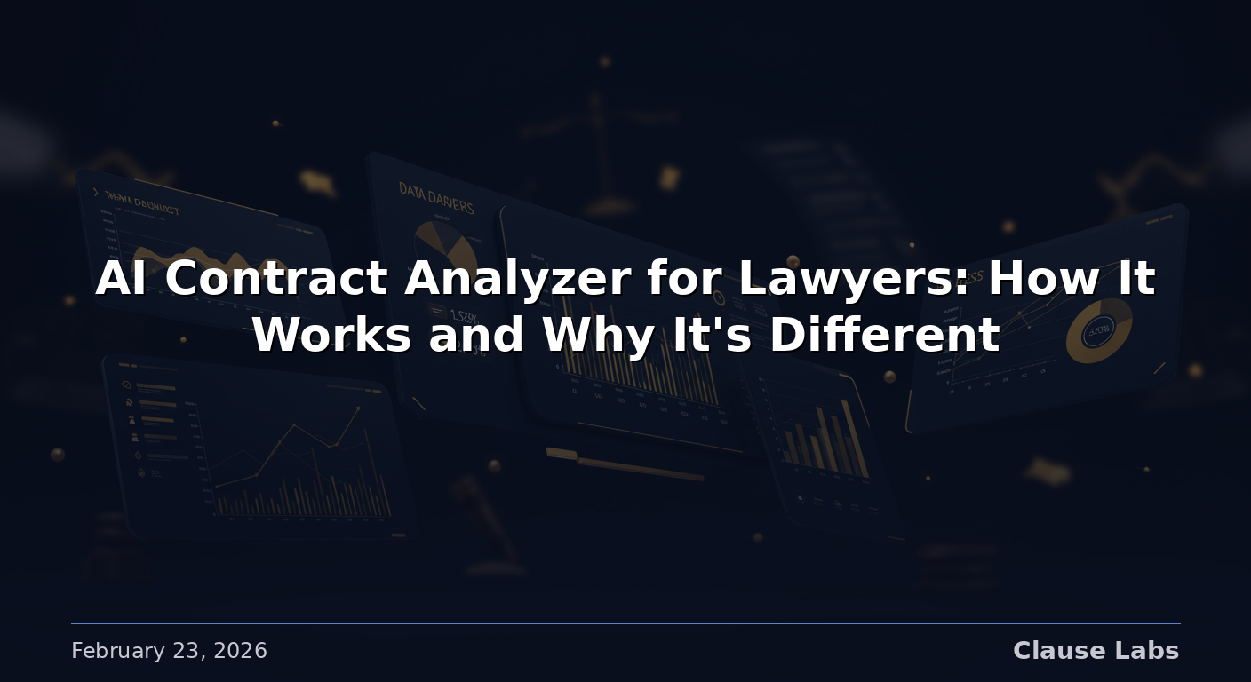 AI Contract Analyzer for Lawyers: How It Works and Why It’s Different