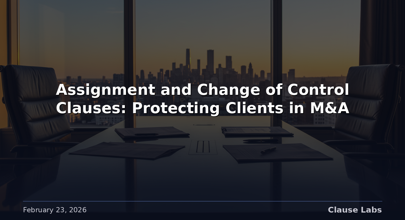 Featured image for: assignment clause contract