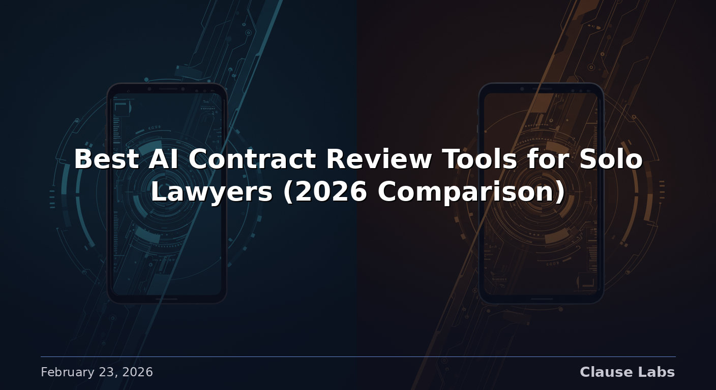 Best AI Contract Review Tools for Solo Lawyers (2026 Comparison)
