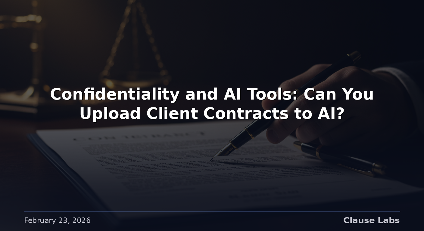 Confidentiality and AI Tools: Can You Upload Client Contracts to AI?
