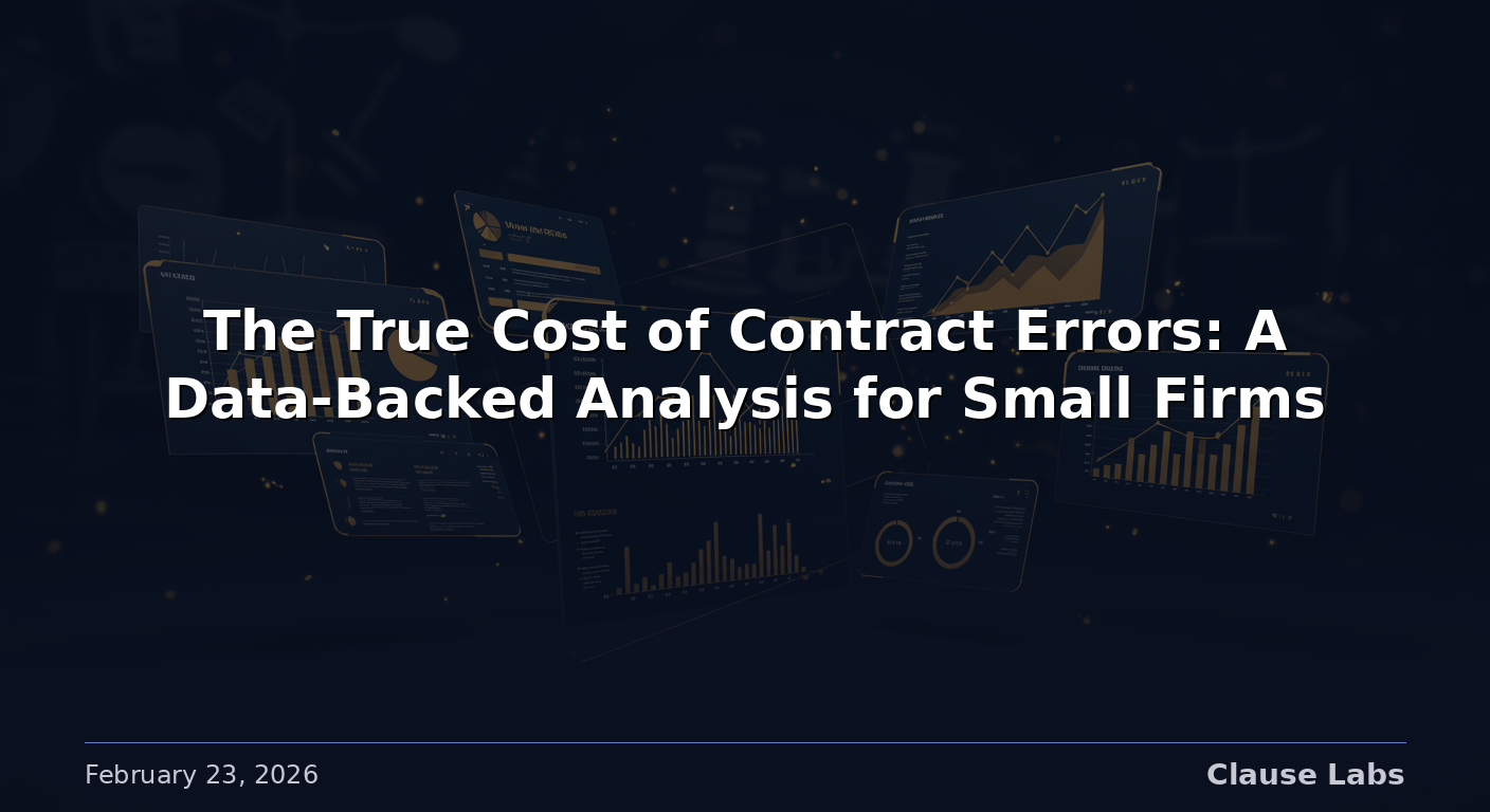 The True Cost of Contract Errors: A Data-Backed Analysis for Small Firms