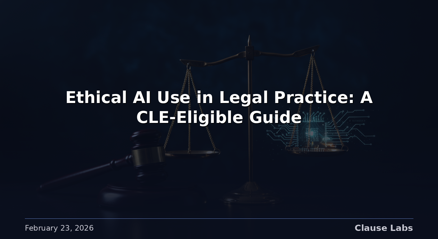 Ethical AI Use in Legal Practice: A CLE-Eligible Guide