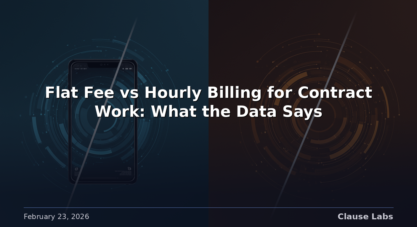 Flat Fee vs Hourly Billing for Contract Work: What the Data Says