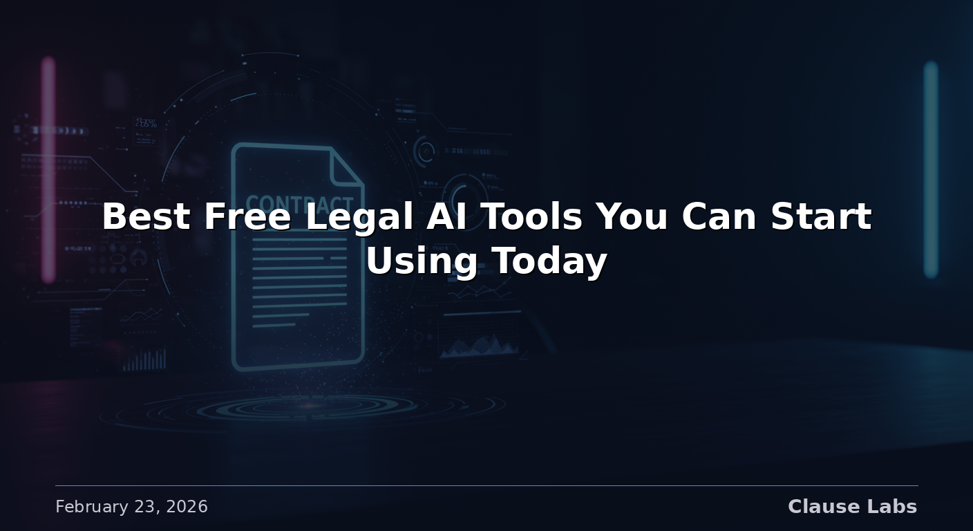 Best Free Legal AI Tools You Can Start Using Today