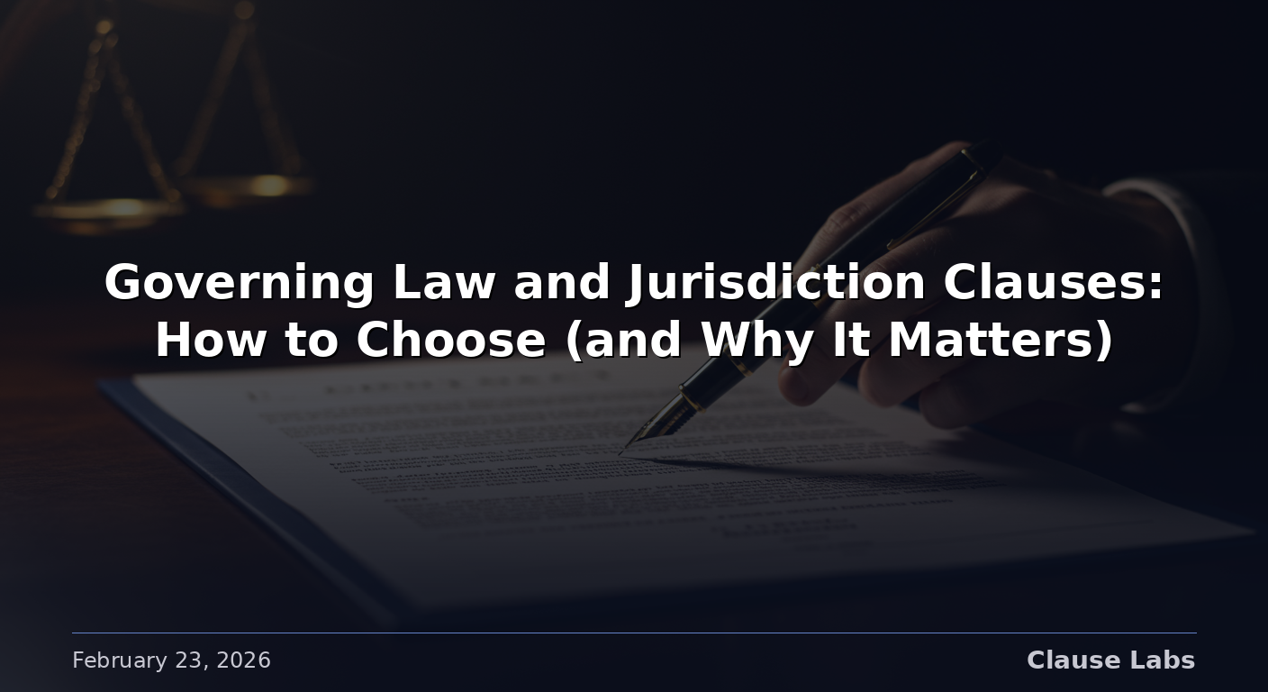 Featured image for: governing law clause contract