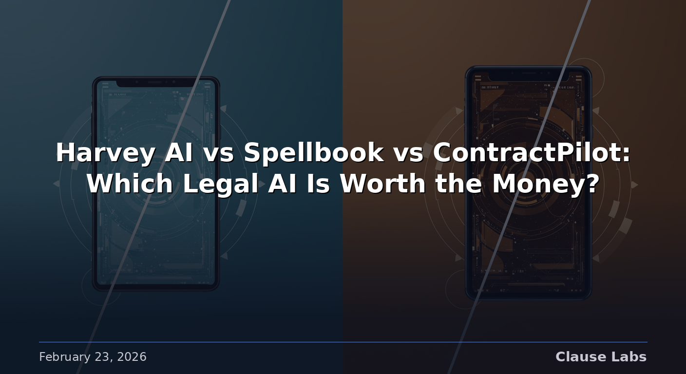 Harvey AI vs Spellbook vs Clause Labs: Which Legal AI Is Worth the Money?