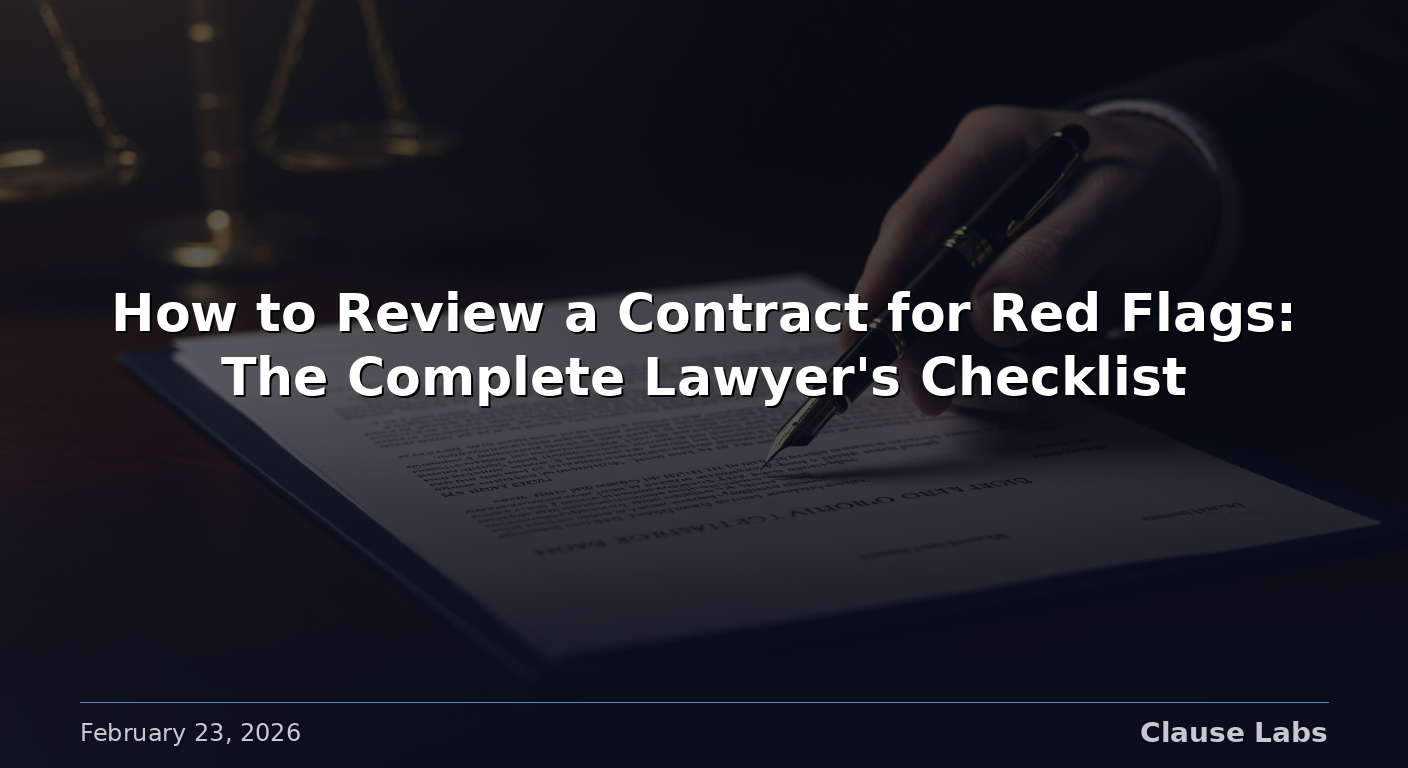 How to Review a Contract for Red Flags: The Complete Lawyer’s Checklist