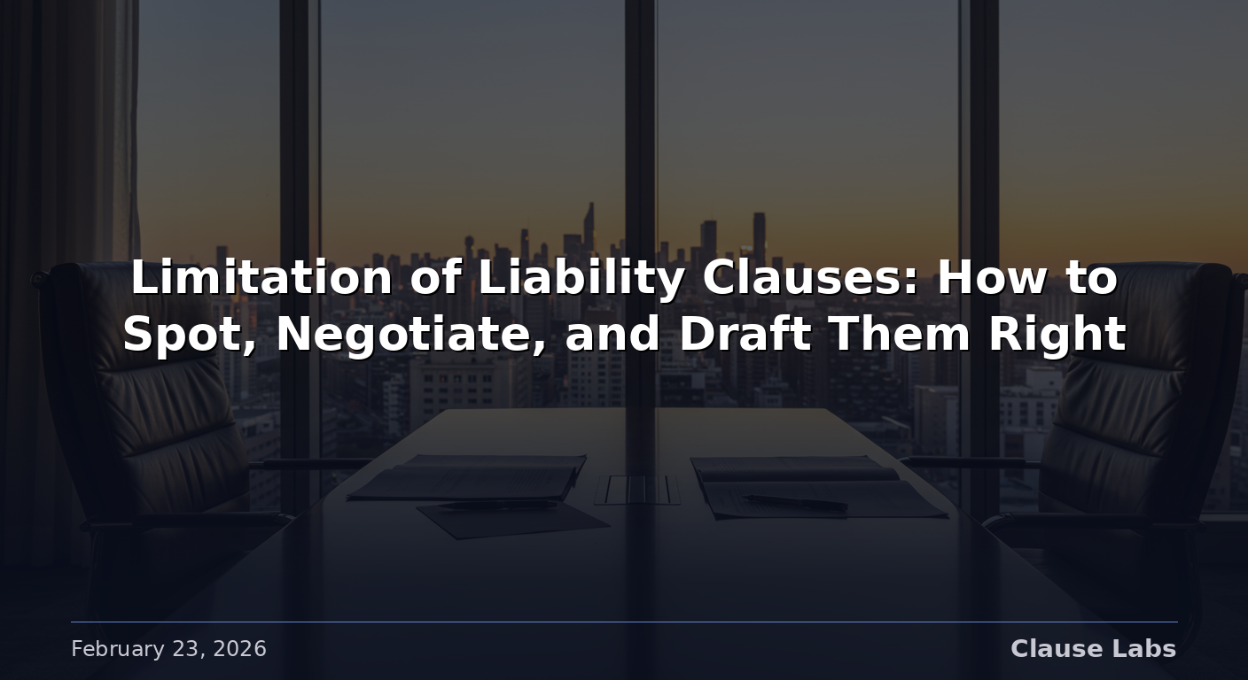Featured image for: limitation of liability clause