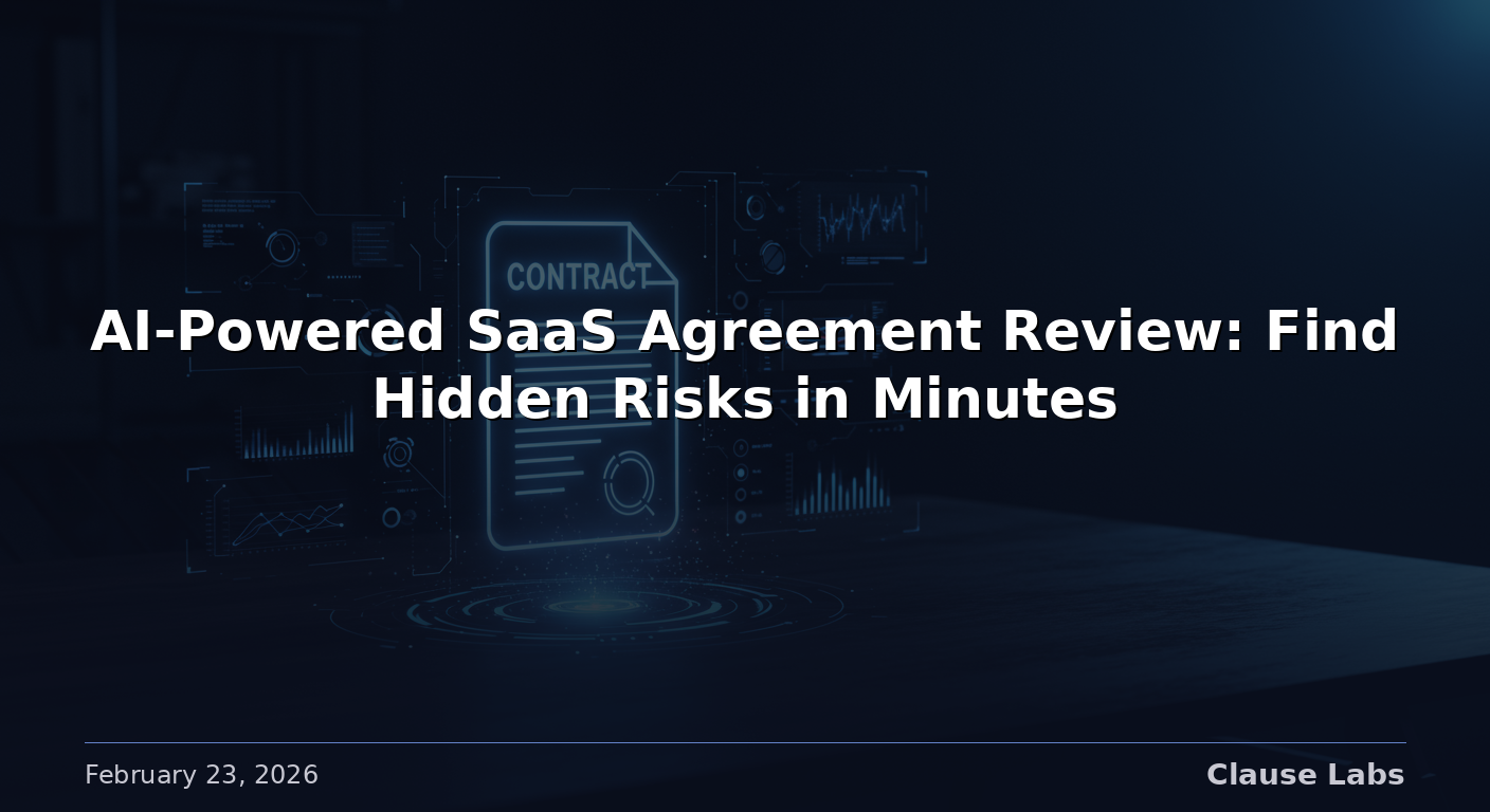 AI-Powered SaaS Agreement Review: Find Hidden Risks in Minutes